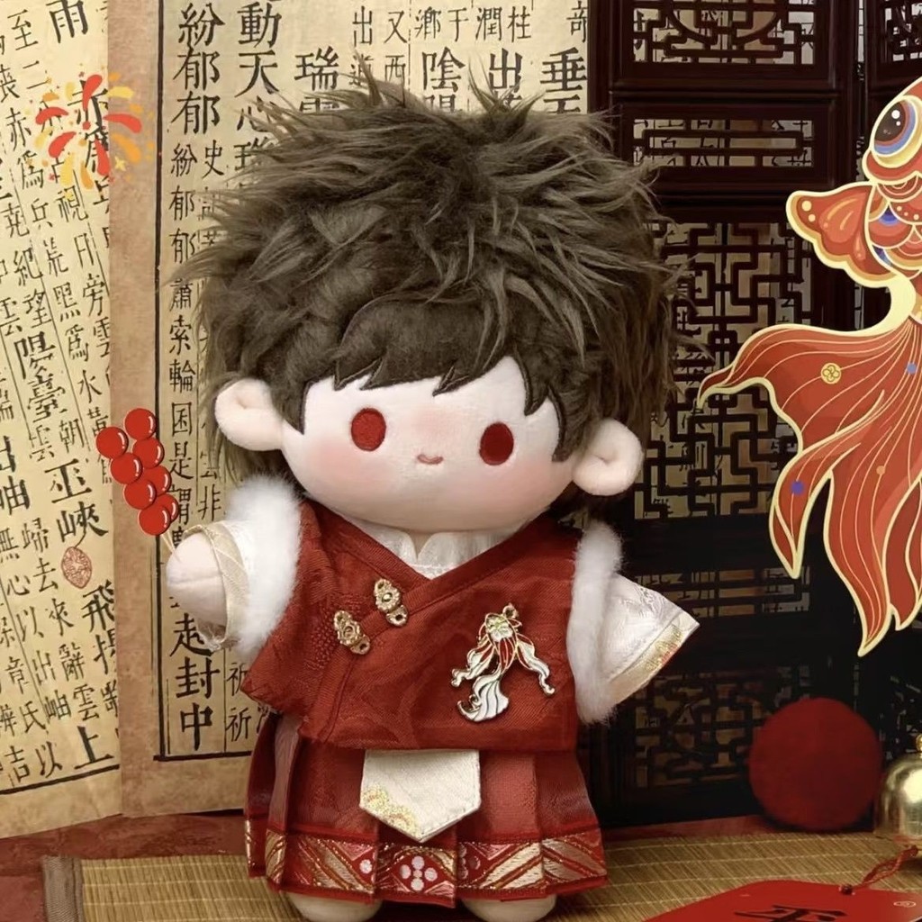 Quần áo trẻ em 20cm Quần áo búp bê Cotton có bộ đồ cá chép Không thuộc tính Quần áo thờ phượng dễ thương Hanfu 5.4