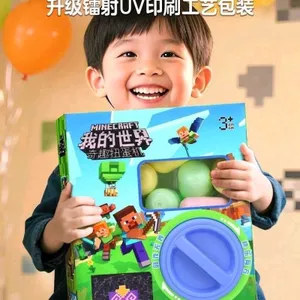 Độc quyền Minecraft Twist Boy Đồ chơi trẻ em Quà tặng Hộp bí ẩn bất ngờ Máy vuốt khối từ tính 5.4