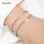 AqToCna 2 Chiếc Đơn Giản Thời Trang Đa Năng Thép Không Gỉ Vòng Tay Unisex Cá Tính Xu Hướng Ngôi Sao Cặp Đôi Vòng Tay Trang Sức Phụ Kiện Quà Tặng AqToCna
