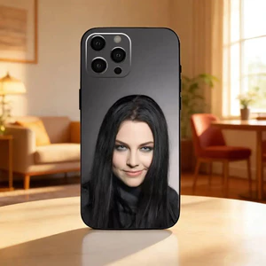 Ốp điện thoại TP-2 E-Evanescence A-Amy Lee cho iPhone17,16,15,13,12 Plus, Max Soft Silicone Black Cover