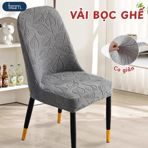 Vải Bọc Trùm Ghế Co Giãn Jacquard Bọc Ghế Ăn, Ghế Tựa Lưng, Dễ Tháo Giặt, Trang Trí Nhà