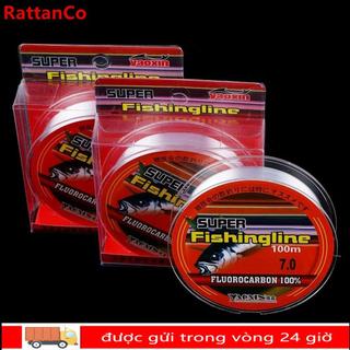 Dây câu RATTANCO 100m Fluorocarbon 0,8-6LB Dây giải quyết