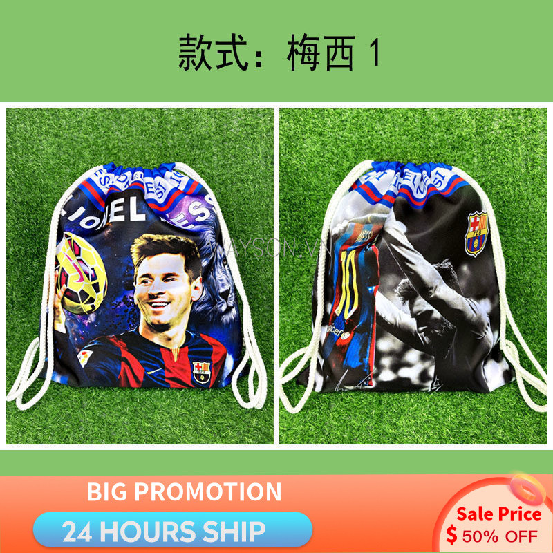 {READY STOCK} Balo bóng đá Barcelona Manchester United Paris Chelsea Atletico Inter Milan Tottenham Túi đựng đồ xách tay Ba lô dây rút