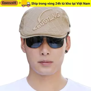 Mũ nồi ESSENCEH, Mũ nồi bằng vải Cotton có thể điều chỉnh, Chống tia cực tím thời trang Mùa hè Mũ cao điểm nam