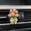 Tulip Hydrangea Xe Hơi Hương Liệu Cửa Thoát Khí Hoa Khuếch Tán Đá Phụ Kiện Nội Thất Ô Tô Đồ Trang Trí Xe Hơi Nữ
