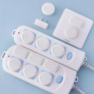 Nút Bịt Ổ Điện 2 Chân Nhựa ABS Cách Điện (Set 15 Cái) - Miếng Che Ổ Cắm Chống Giật Cho Trẻ Em Có Khóa Tháo Lắp Dễ Dàng