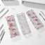 Bút chì GETVOW, Túi đựng bút loại nút bấm trong suốt, Túi đựng văn phòng phẩm PVC dâu tây / anh đào chất lượng cao Văn phòng học