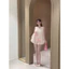 Đầm xuông bí hoạ tiết đính nơ cực xinh tiểu thư BYJOLIE