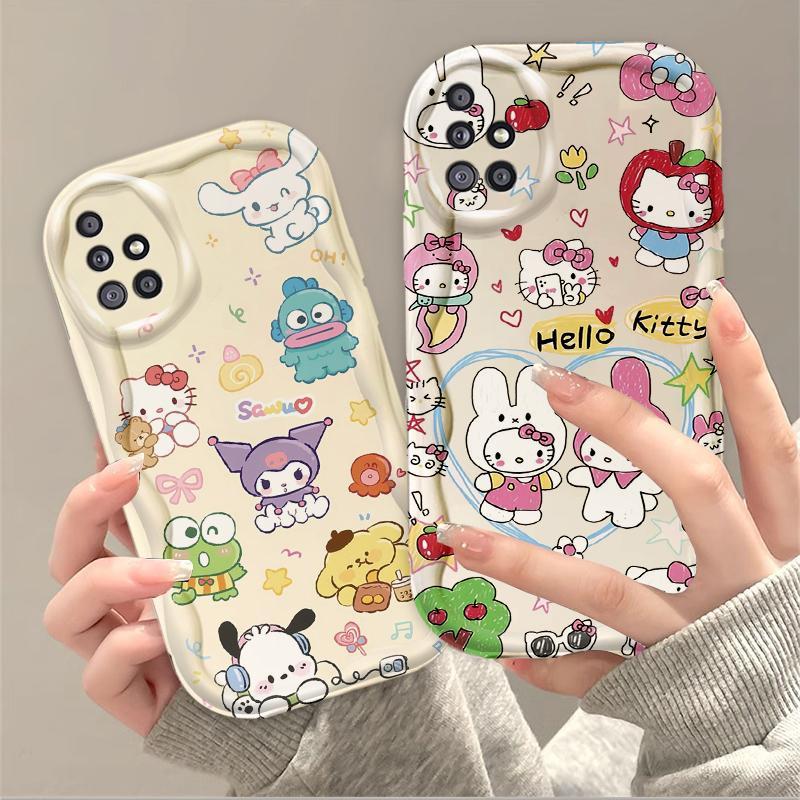 Thích hợp cho Samsung A51 A515F A71 A715F A31 4G 3D Girls Soft TPU Vỏ điện thoại chống sốc khủng long dễ thương