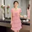Đầm Cho Nữ Mùa Hè Sóng Cắt Ruffle Ngọt Ngào Chắc Chắn Tay Ngắn Ôm Váy Nữ Thường Ngày Phù Hợp Với Áo Vestido Cổ Tròn