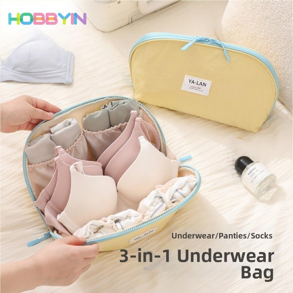 Túi đựng đồ lót HOBBYIN, Túi đựng quần áo chức năng nén đa năng, Bộ ba trong một di động nhẹ Dụng cụ sắp xếp du lịch Sử dụng du lịch