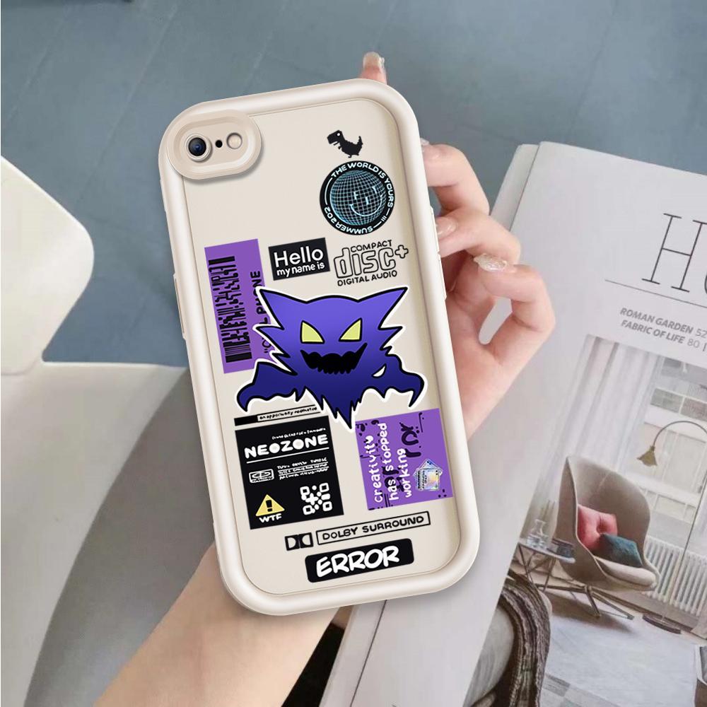 Ốp Lưng Cho iPhone 6 6s 7 8 se2020 Plus Hoạt Hình Silicon Phụ Kiện Vỏ Điện Thoại Mềm TPU Gengar Mắt Thiên Thần Chống Sốc Ốp Lưng
