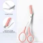 【Roshy】bộ dụng cụ cắt tỉa lông mày dành cho nữ Kéo tỉa lông mày lược nhỏ tỉa lông mày
