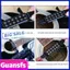 Guansfs Bộ thu âm thanh đàn guitar acoustic từ tính 12 lỗ Thiết kế phổ thông cho dây kim loại và đàn guitar Tần số tiếng ồn thấp với giao diện phông chữ chữ V
