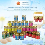 [TẶNG 5 LỰU ĐỎ] 50 lọ yến mix 5 vị lọ 70ml táo đỏ, hạt sen, hạt chia, sâm Canada và đông trùng không đường — ảnh 1