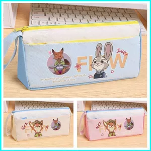 HT2 Zootopia 2 Judy Hopps Hộp Đựng Bút Túi Dung Tích Lớn Hoạt Hình Dễ Thương Nick Wilde Văn Phòng Phẩm Túi TH2