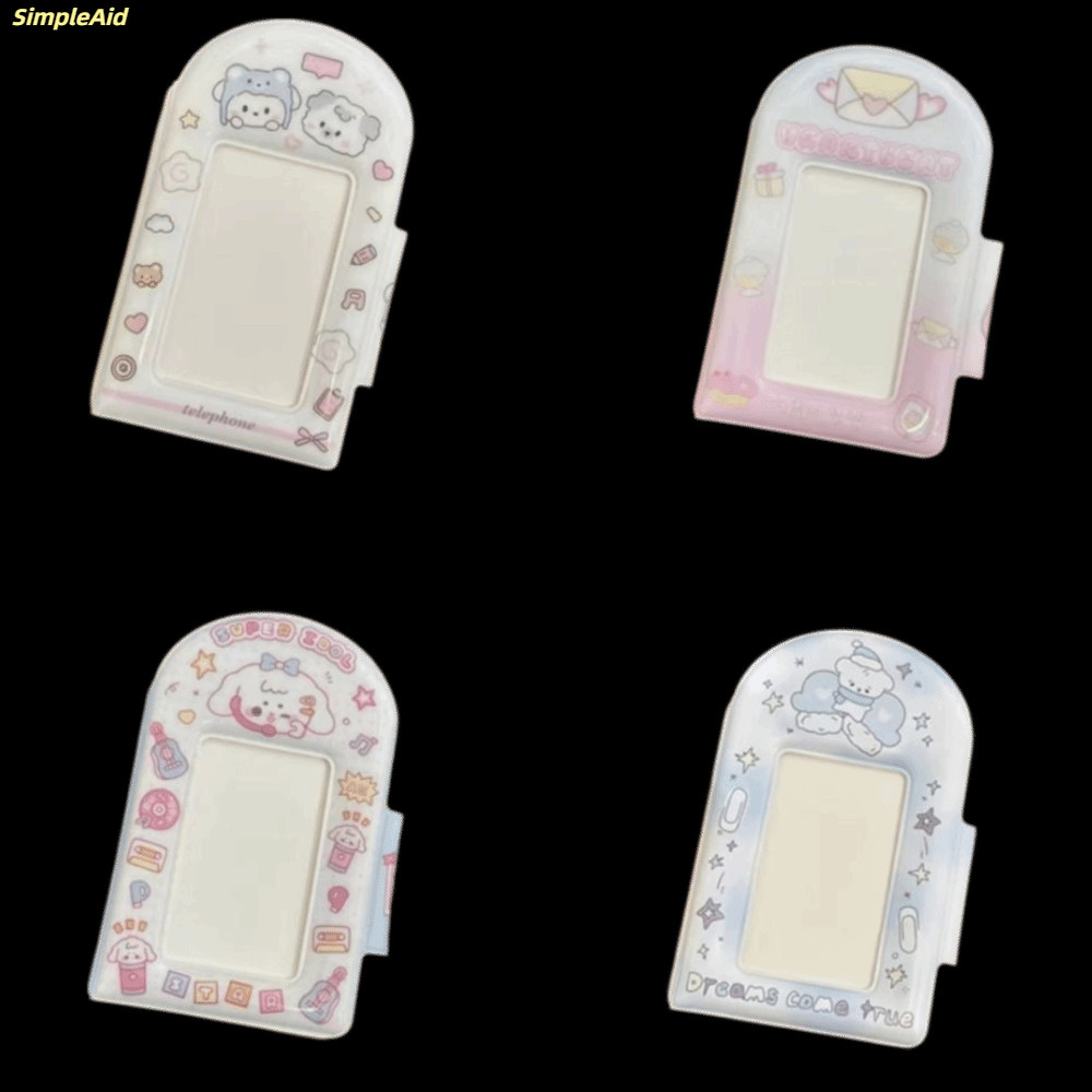 [Vận chuyển nhanh] Sách sưu tập thẻ thần tượng SIMPLEAID, Album đựng thẻ hoạt hình 3 Inch, Quà tặng bảo vệ ảnh PVC Mini dễ thương