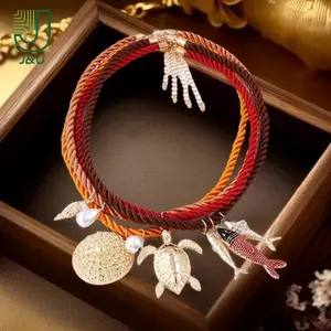 Mặt dây chuyền hình rùa biển Ocean Elements - Bộ 4 chiếc, phong cách thời trang, phù hợp làm quà tặng