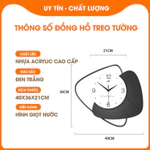 Đồng hồ treo tường đơn giản trang trí phòng khách, đồng hồ treo tường trang trí DH377 chuyên đồ nội thất giá kho — ảnh 4
