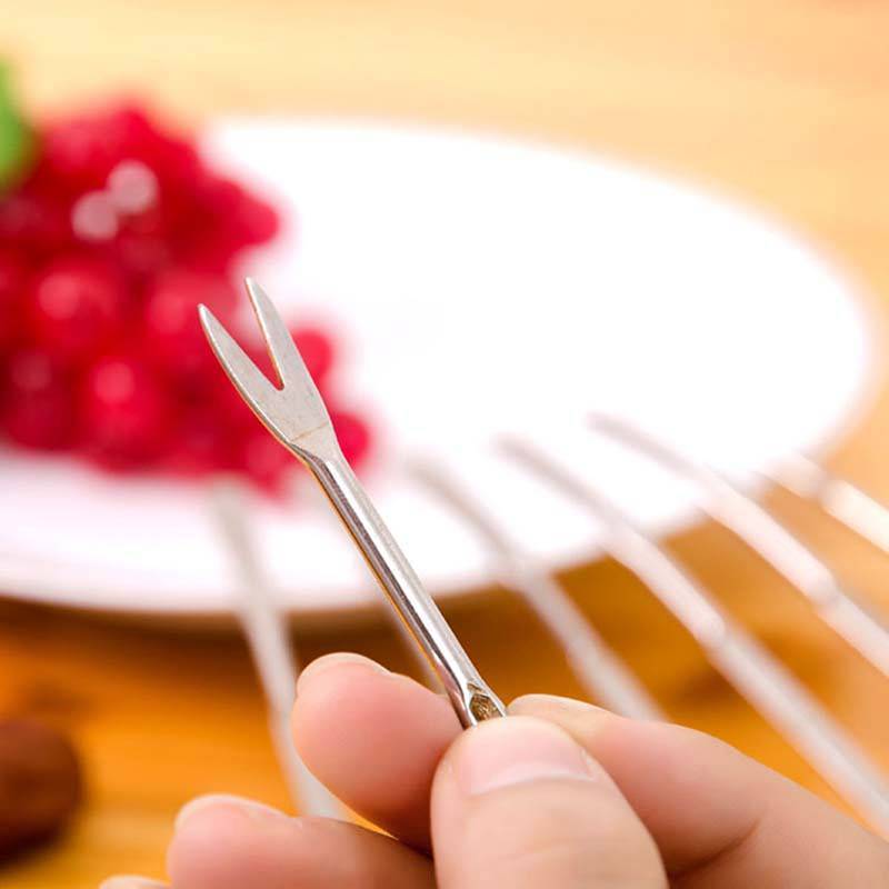 [yuzhoun] 4 Chiếc Thép Không Gỉ Tôm Hùm Cua Kim Quả óc chó Nĩa Trái Cây Dụng Cụ Hải Sản