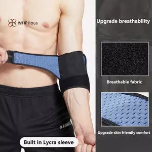 Băng đỡ khuỷu tay thể thao thoáng khí, dễ điều chỉnh, phù hợp cho bóng chuyền và phòng gym
