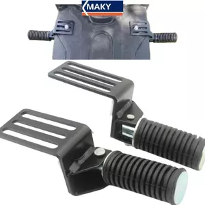 MAKY 2 Cái Tựa Trước Thoải Mái Đường Phố Hành Trình Bàn Đạp Có Thể Gập Lại Kim Loại Xe Máy Chân Chốt Xe Đạp Điện DIY Phụ Kiện VN