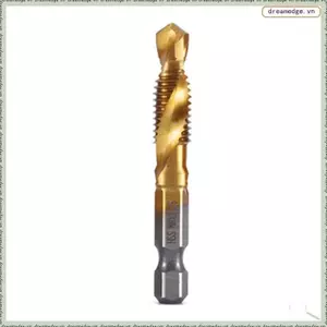 M8x1.25 Chuôi lục giác Mạ titan HSS Vít Chủ đề Hệ mét Tập mũi khoan Vít Máy Hợp chất Tập mở Chamfer Tool