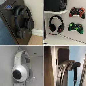 ELBBKG Đa Năng Treo Tường Tai Nghe Đứng Bộ Điều Khiển Chơi Game Giá Đỡ Tai Nghe Hiển Thị Ra Dưới Bàn Móc Treo Móc Cho Tai Nghe Mới