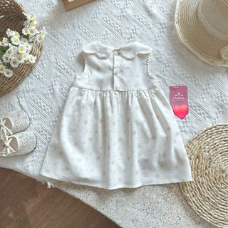 [8-26kg] Váy Hè Linen Sát Nách Đơn Giản Cho Bé Mặc Đi Học, Đi Chơi,....
