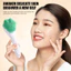 【Roshy】cọ cán dài làm sạch lỗ chân lông cọ massage rửa mặt Cọ rửa mặt silicon hình móng mèo