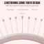 【Roshy】lược tạo kiểu tóc bồng bềnh lược massage tại nhà dành cho nữ. Lược răng cong lớn