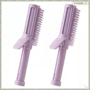 Kẹp rễ tóc để tạo kiểu & tạo kiểu - Lược uốn tóc 2 trong 1 có thể thu vào, Máy uốn tóc tự cầm cho khối lượng hàng đầu