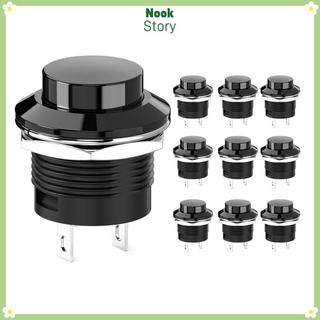 [Giao hàng từ Việt Nam] Công tắc nút nhấn tạm thời NOOKSTORY, AC 250V / 3A AC 125V / 6A Không khóa, Công tắc tròn -ON Mini