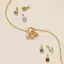 Đầy Màu Sắc 12 Birthstone Mặt Dây Chuyền Tự Làm Phụ Kiện Vòng Cổ Nữ Mười Hai Birthstone Vuông Nhiều Màu Sắc Zircon Mặt Dây Chuyền