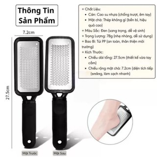 Cây chà gót chân Inox 304 - Dụng cụ chà gót LOẠI MỚI hiệu quả dành cho vùng da bị chai sần