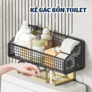 Kệ Nhà Vệ Sinh Gác Bồn Toilet, Kệ Bồn Cầu, Giá Để Đồ Nhà Tắm Tiện Lợi, Không Cần Khoan Đục