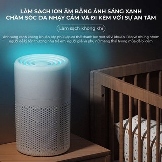 Máy lọc không khí HEPA 13 Ion hóa than hoạt tính Loại bỏ mùi khói Văn phòng tại nhà USB