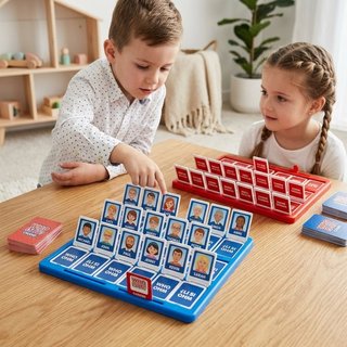 Guess Who Board Game Family Kids Party Trò chơi thẻ Trivia Chiến lược vui nhộn Bộ đồ chơi trong nhà