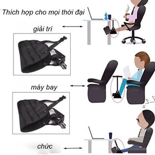 Võng chân ô tô Chỗ ngồi có thể điều chỉnh Máy bay du lịch Hỗ trợ chân văn phòng Lưới có thể gập lại