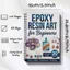 BEABOUT Người mới bắt đầu Sách thủ công DIY, Sổ tay nghệ thuật bằng nhựa Epoxy minh họa từng bước, Sổ tay hướng dẫn thiết yếu 30 dự án sáng tạo chất lượng cao