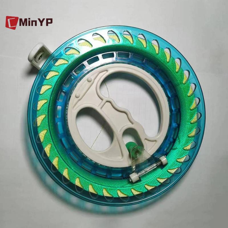 CMinYP 1 Cái 200 / 300 / 400M Diều Cuộn Bánh Xe Lửa Dây Tay Cầm Bay Dây Dụng Cụ Dây Ngoài Trời Tròn Màu Xanh Dương Cho Fying Diều Glory