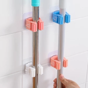 Bộ 5 Kẹp Treo Dụng Cụ Vệ Sinh, Kẹp Chổi Lau Nhà, Kẹp Dán Tường Đa Năng - Màu ngẫu nhiên