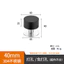 Doorstop Đen Thép Không Gỉ 304 Chắc Chắn Đục Lỗ Khóa Vân Tay Sử Dụng Kép Chống Va Chạm Cao Su Chống Trộm Làm