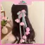 MYPANDA Scrunchie Dây Buộc Tóc Họa Tiết Hoa và Phụ Kiện Treo - Phụ Kiên Tóc Elegant dành cho Nữ