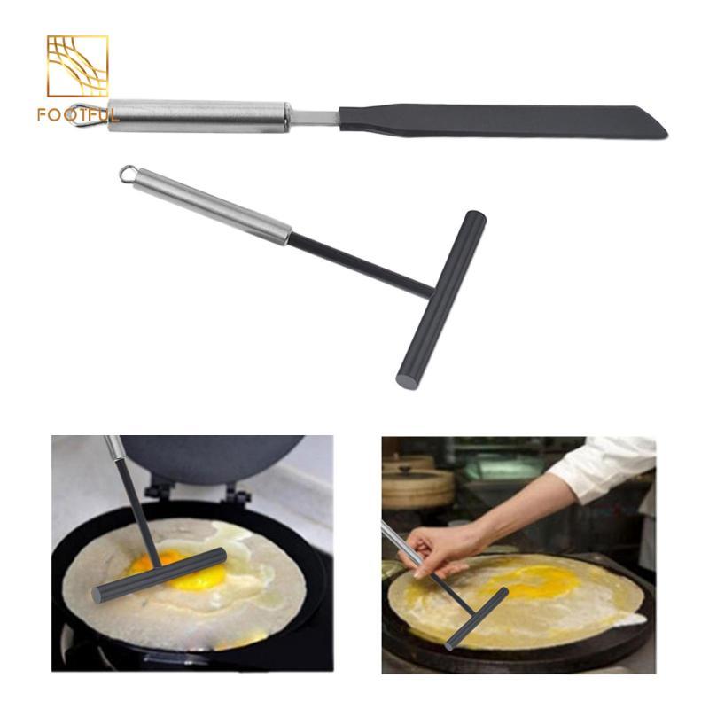 2x Bộ thìa và thìa Crepe Spreader Phụ kiện nhà bếp Dụng cụ nấu ăn cho nhà bếp