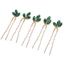 SHUPUN 5 Chiếc Kim Cương Giả Tóc, Thiết Kế Cổ Điển Đá Xanh Cưới Mảnh Tóc, Phụ Kiện Nhẹ Cô Dâu Phụ Kiện Tóc Cô Dâu Cô Dâu