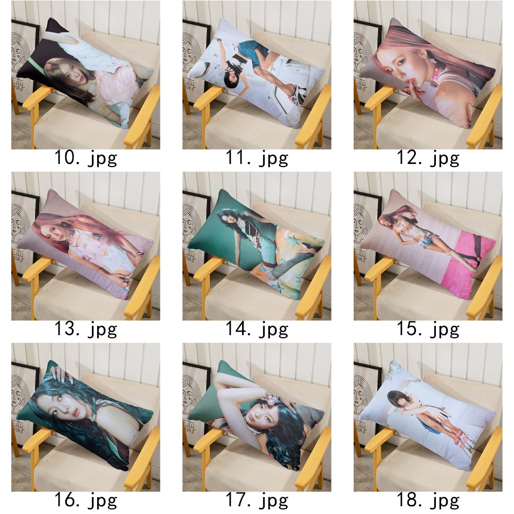 Vỏ gối ITZY 'Motto 'Vỏ gối bằng vải Polyester hình chữ nhật một mặt, có thể giặt được, Thích hợp để trang trí phòng khách giường Sofa (Không bao gồm lõi)