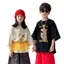 Áo thun trẻ em phiên bản Hàn Quốc cổ tròn in chữ ngắn tay dáng rộng phù hợp cho mọi trận đấu