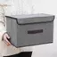 Hộp lưu trữ vải lanh TRTR Hộp lưu trữ có thể gập lại cho sách và đồ chơi Hộp lưu trữ chống bụi có nắp VN