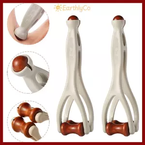 Con lăn Massage ngón tay EARTHLYCO, Máy mát xa ngón tay thiết kế kẹp gỗ nguyên khối, di động với 360° Con lăn Bấm huyệt để giảm kinh tuyến trị liệu bằng tay
